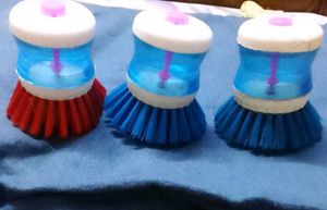 Cleaning Brush Cum Liquid Dispenser