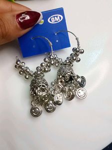 Oxidised Jhumka