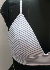 H&amp;M Striped Triangle Bra Top