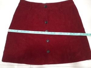 Maroon Skirt