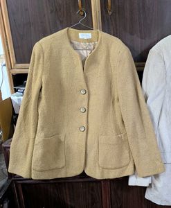 Vintage Button-Down boucle Jacket