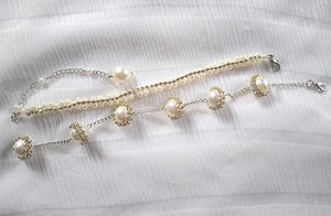 Elegant Pearl & Crystal Chain Bracelet