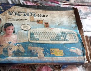 Video Games ♥️ Victor Gold 2 Old CRT TV Game