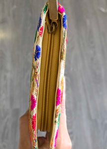 Embroidered Clutch