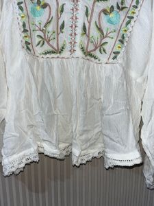 Embroidered Peasant Blouse