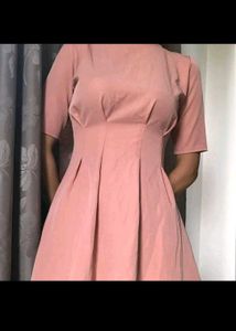 Pink Fit &amp; Flare Dress
