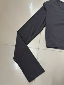 Charcoal Grey Croptop