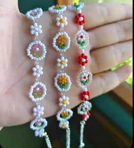 Beaded Flower Bracelet Pack Of 1