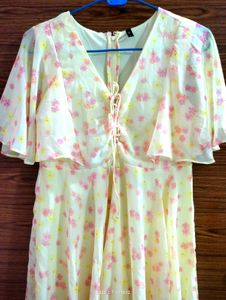 Floral Print Mini Dress Top