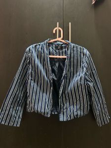 Striped Cropped Jacket
