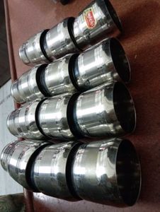 Steel Drinking Glasses (Set of 12)