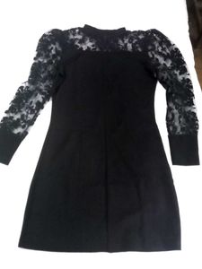 Black Net Dress For Party