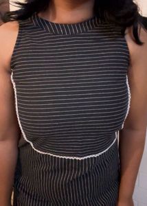 Striped Black Kurta set (item 8)