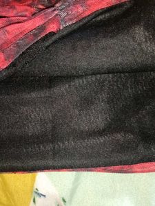Red &amp; Black Tie-Dye Top