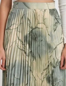 Pleated Midi Skirt