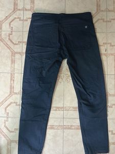 Allen Solly Navy Blue Casual Pants