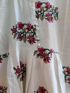 Floral Print Cotton Kurti