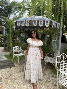 Floral Off-Shoulder Maxi Dress