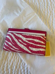 Michael Kors Pink Zebra Print Wallet