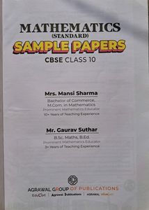 Mathematics Sample Paper Class 10 CBSE Educart