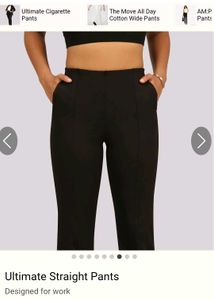 Black Straight Leg Pants by bliss club