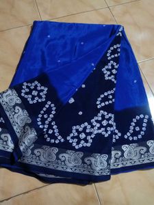 Blue Colour Saree 💙
