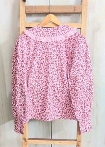 Floral Pink Blouse Bust Size-42