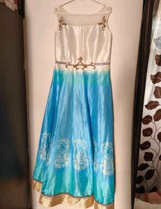 Stylish And Elegant Blue Party Wear Gown