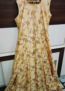 Girlish Heavy Golden One-Peice Dress 😍