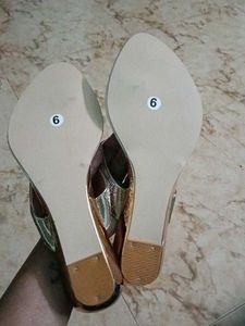 Rose Gold Sparkly Comfort Sandals