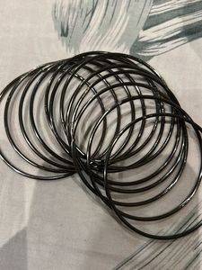 Black Metal Bangles