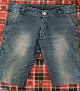 Heavy faded jorts denim jeans