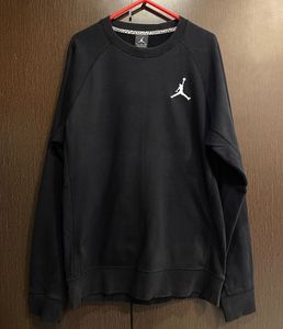 Nike Jordan Black Logo Embroidered Sweatshirt