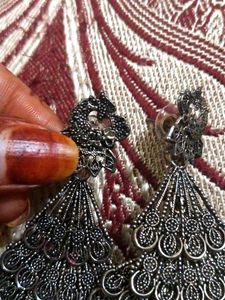 Peacock Jhumka Earrings