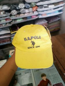 US Polo Buckle Strap, Yellow Cap (Adjustable)