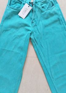 💚Brand New Street9 Green Wide Leg Jeans