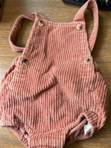 Unisex Corduroy Bubble Romper