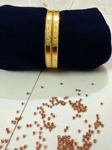 Gold Bangles - Set of 2