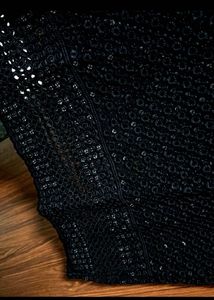 SOCH women Sequins Black Kurta