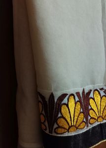 Cream Color Saree