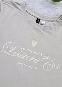 H&amp;M Grey Crop Tee