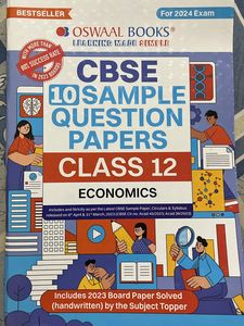 CBSE Class 12th Oswaal Sample Paper