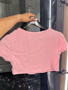 H&amp;M basic cropped top