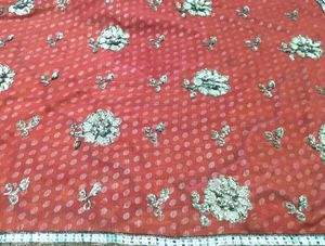 Saree Diwali Offer Rust full work kasab chamki/Sty