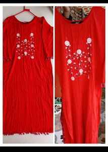 Beutiful Red Kurti
