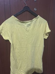 DNMX Graphic Print Yellow T-shirt