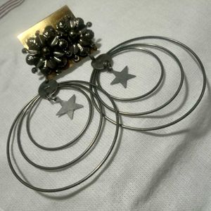 Hoop Star Earrings
