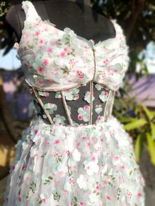 Floral Corset midi Dress(for Ankita)