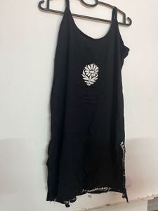 Black Floral Cami Dress