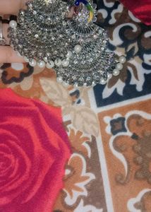 Elegant Silver &amp; Pearl Drop Earrings